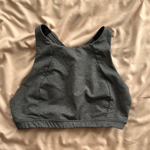 Lulu Lemon Gray Sports Bra - Picture 1 of 3
